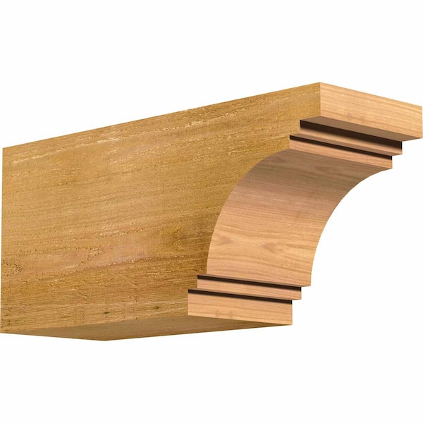 Ekena Millwork Pescadero Rough Sawn Rafter Tail, Western Red Cedar, 6"W x 8"H x 18"L RFT06X08X18PEC00RWR - main